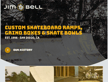 Tablet Screenshot of jimbellskateboardramps.com